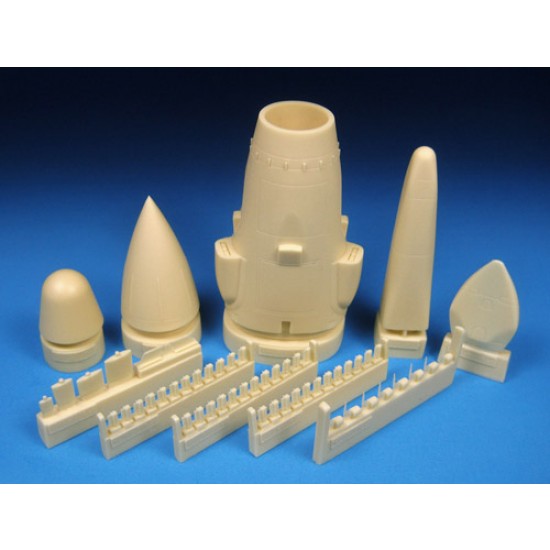 1/72 Rockwell B-1B Lancer Late Nose and Tail Correction Set for Monogram kit