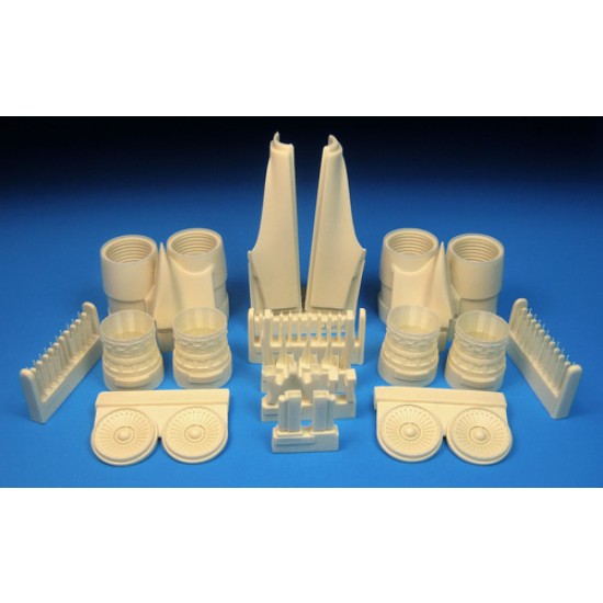 1/72 Rockwell B-1B Lancer Late Exhaust and Rear Nacelle Set for Monogram kit