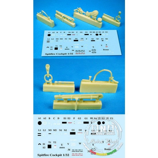 1/32 Spitfire Cockpit Upgrade Set for Tamiya/Hasegawa kits