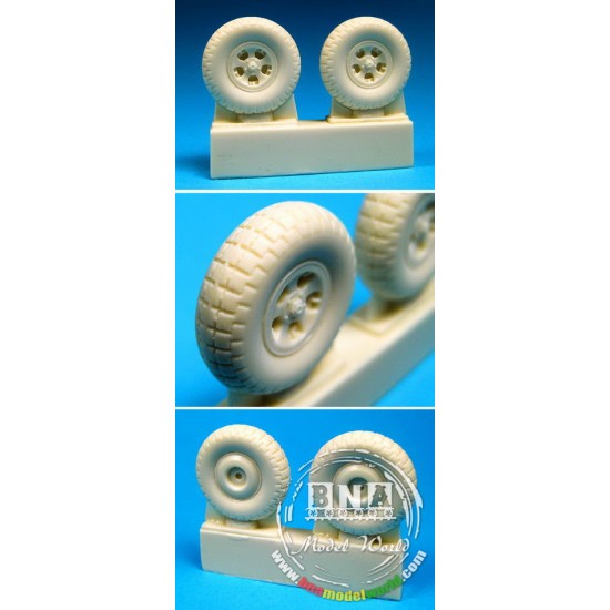 1/32 Spitfire Z-Block 5-Slot Main Wheels for Hasegawa/Hobby Boss kits