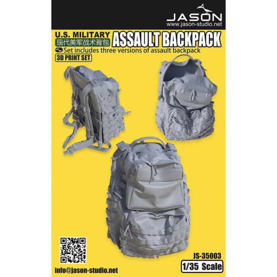 1/35 US Military Assault Backpack (3pcs)