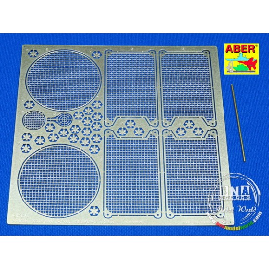 Grilles for 1/16 German Tiger II for Trumpeter kit