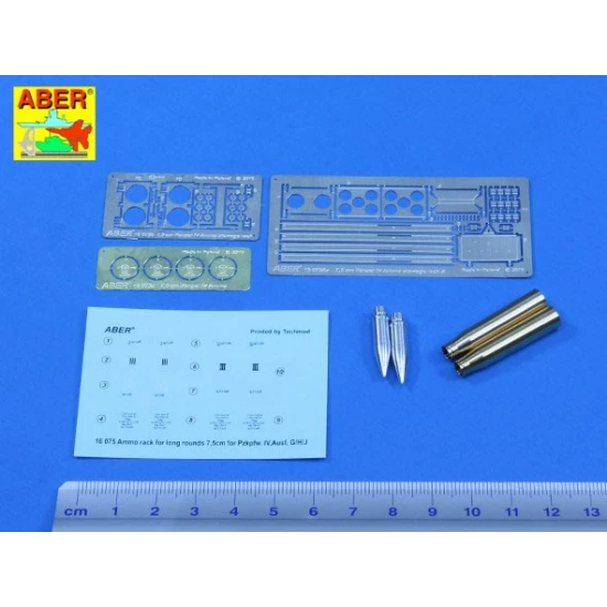 1/16 PzKpfw.IV Ausf.H Vol.16A Ammo Stowage Rack Type A for Long Rounds for Trumpeter kit