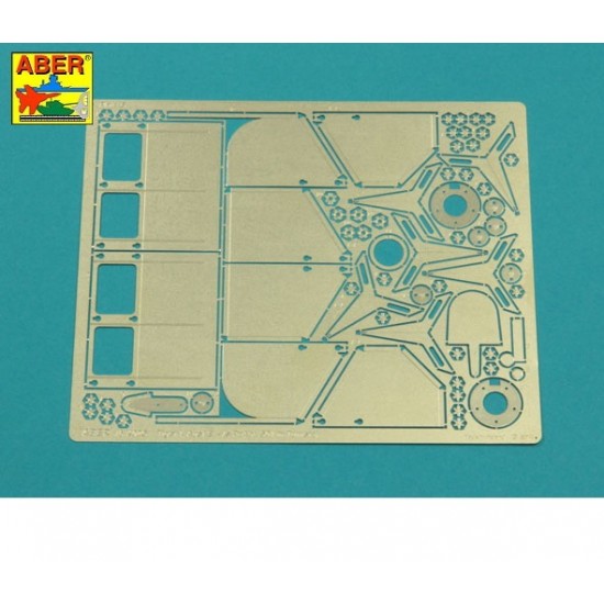 1/16 Tiger I, E Tunisia 501 abt.- Tail Mud Flaps for Tamiya kits