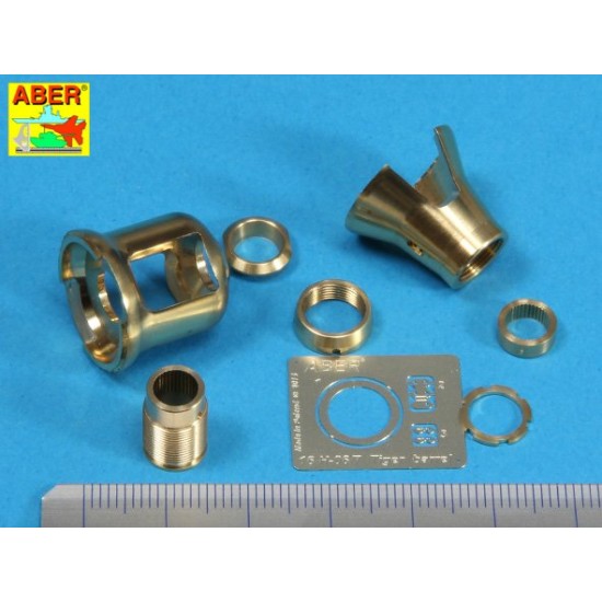 1/16 Early Muzzle Brake for German 8.8cm Barrel Tiger I Early & Tiger II(Porsche Turret)