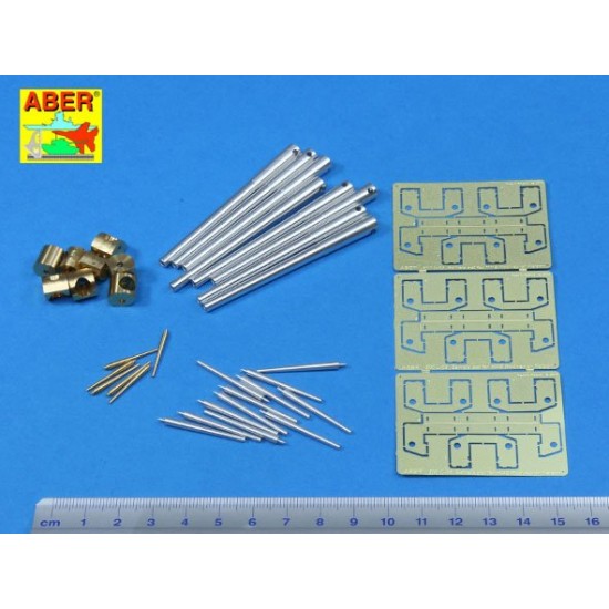 1/200 HMS Rodney / Nelson Barrels Set (9x 405mm, 12x 152mm, 6x 102mm)