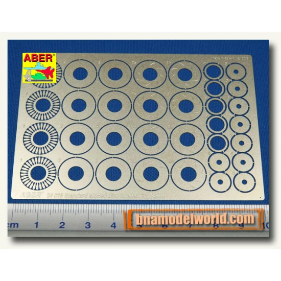 1/24 Standard Slotted Discs Brakes (Diameter: 14mm)