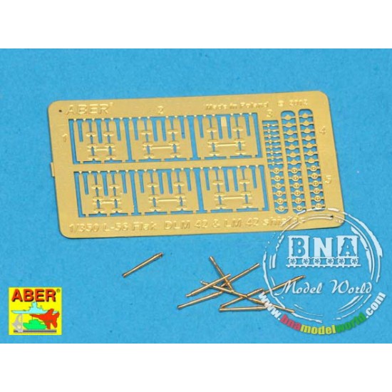 3.7cm Barrels for 1/350 German Flak 42 with Shields (10pcs)
