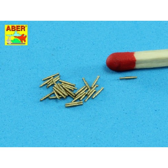 1/350 Royal Navy Aircraft Carrier Barrels Set (QF Mk I+QF 2-pdr Mark VIII+Vickers Mk III)
