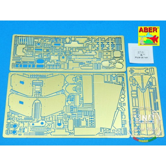 Photoetch for 1/35 Heavy Armoured Car w/7.5cm PaK 40 Gun Sdkfz.234/4 for Italeri