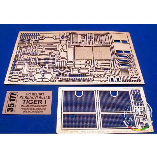 Photoetch for 1/35 SdKfz.181 Panzer.VI Ausf.E Tiger I Initial for Dragon kit