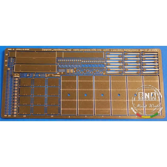 Photoetch for 1/35 Soviet KV-1 Box-type Lubricant Tanks for Trumpeter kit