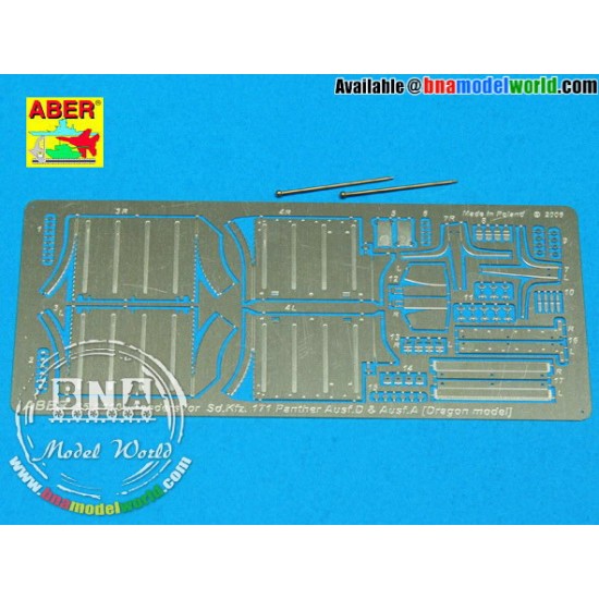 1/35 Front Fenders for Panther A/D Detail-up Set for Dragon kit