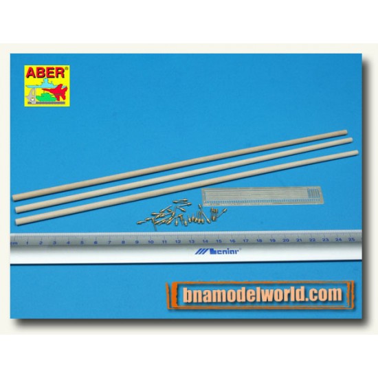 1/35 Telegraph-Pillar Set for 2 Cross Bar with 16 Insulators