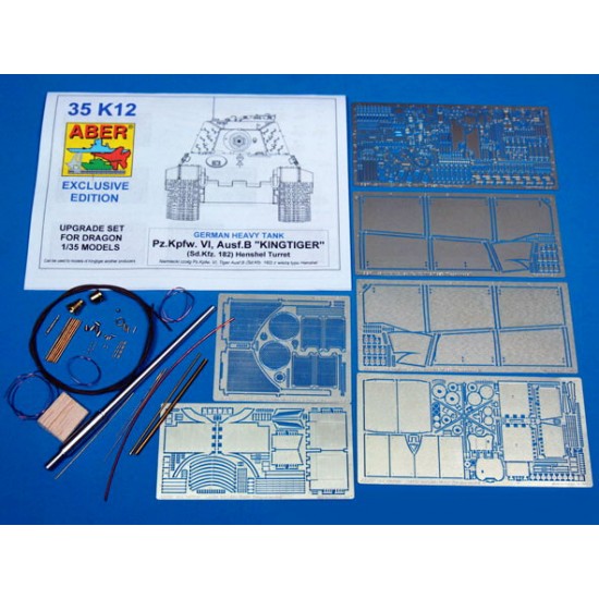 Photoetch for 1/35 PzKpfw.VI,Ausf.B King Tiger (Henschel Turret) for Dragon kit