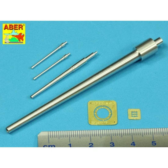 1/35 Armament for US M6 Heavy Tank (1x 76.2mm M7, 1x 37mm M6, 2x 12.7mm Browning M2 HB)