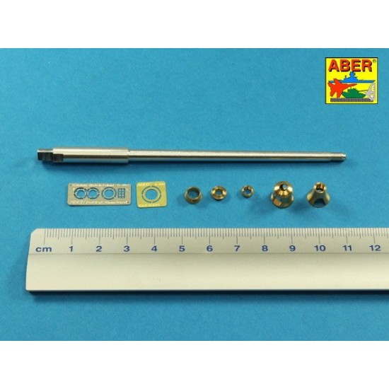 1/35 German 8.8cm KwK 43/3 L/71 Gun Barrel for Tiger B Porsche Turret Late for Takom kit