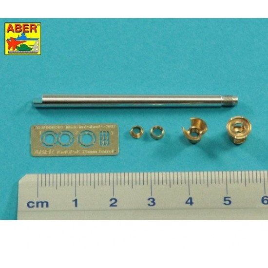 1/35 PzKpfw. VI Ausf. D/F (VK36.01) 75mm Gun Barrel w/Muzzle Brake for Revosys Model