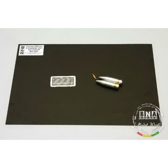 1/35 German 28cm R-Granates 4331 for Leopold Rail Gun (2pcs)