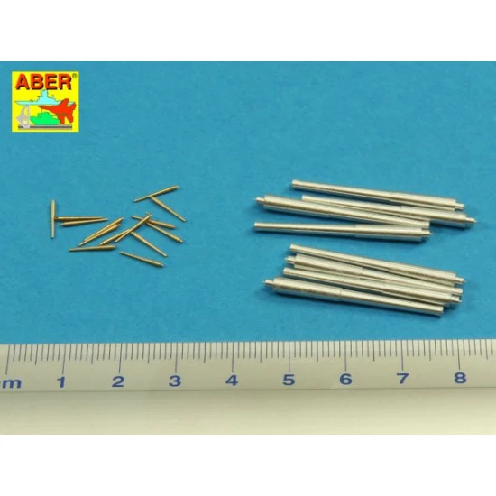 1/400 Barrels Set for Royal Navy Battleship Hood (8x 381mm, 14x 102 mm)