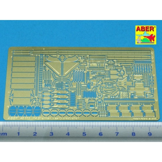 1/48 M4 Sherman Early Production Photo-Etched set for Tamiya kit