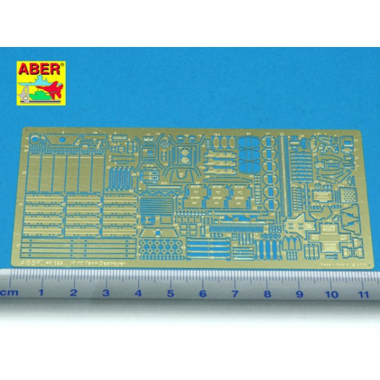 1/48 US Tank Destroyer M-10 Vol.1 Basic Photo-Etched set for Tamiya kit
