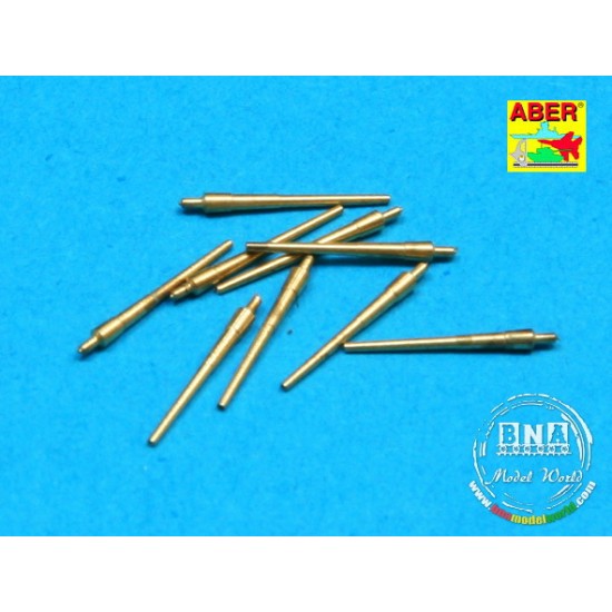 1/700 20.3cm (8in) Mk.12/15 Late Barrels for USN Heavy Cruisers (9pcs)