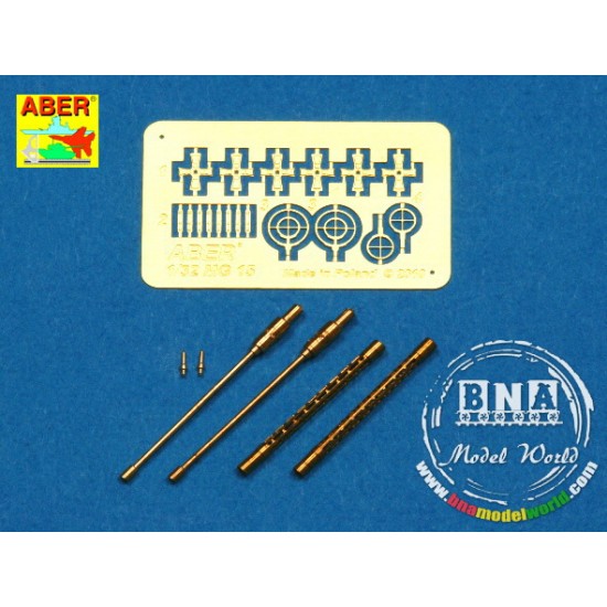 Barrels for 1/32 German 7.92mm MG15 Aircraft Machine Guns (2pcs)