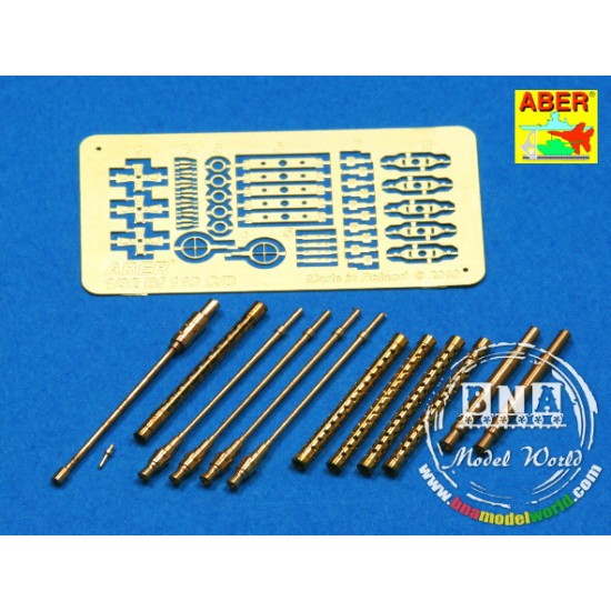Armament for 1/32 German Messerschmitt Bf-110 C/D (MG15 x1, MG17 x4, MG FF x2)