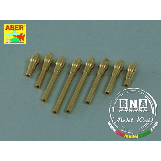 1/72 Turned .50 Cal 12.7mm Browning M2 Barrels (8pcs) for P-47 Thunderbolt 