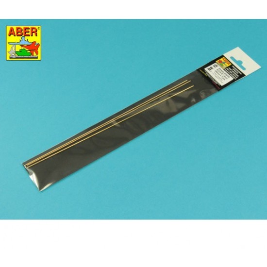 Brass Round Rods (diameter: 1.5mm, length: 245mm, 3pcs)