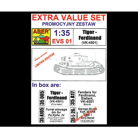1/35 Tiger-Ferdinand Detail Set for Italeri kits