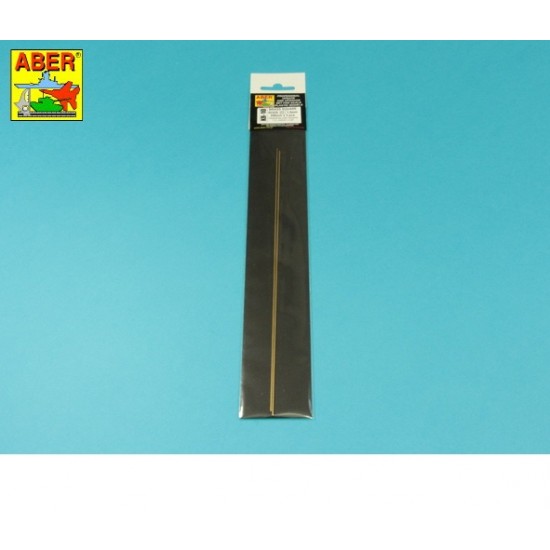 Brass Square Rods (diameter: 1.0mm, length: 245mm, 2pcs)