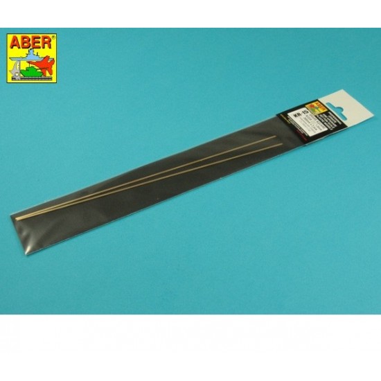 Brass Square Rods (diameter: 1.5mm, length: 245mm, 2pcs)
