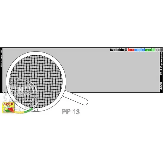 Engrave Plate (140mm x 39mm) Pattern 13