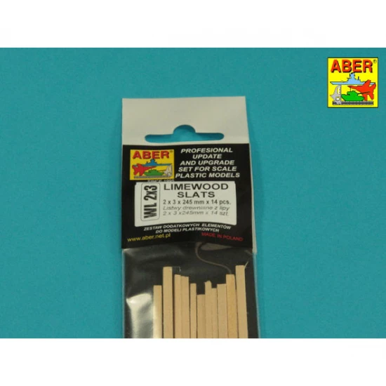 Limewood Slats (2 x 3 x 245mm, 14pcs)
