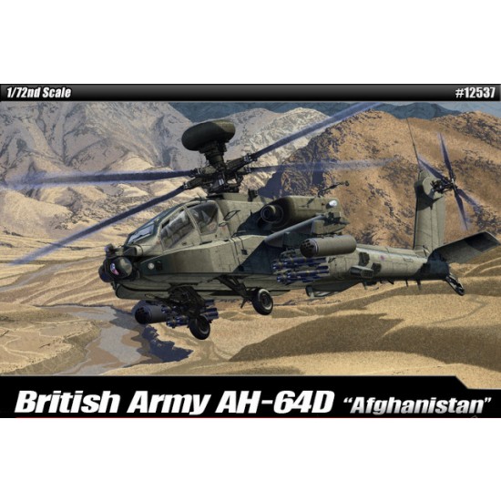 1/72 British Army AH-64 Apache Attack Helicopter "Afghanistan"