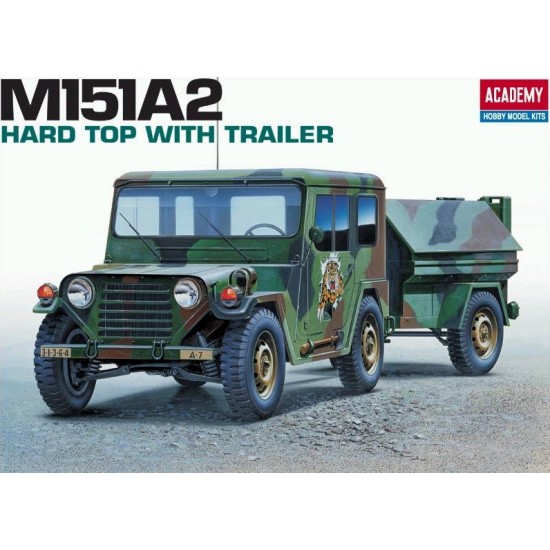 1/35 US Light Utility Truck M151A2 Hard Top with Trailer