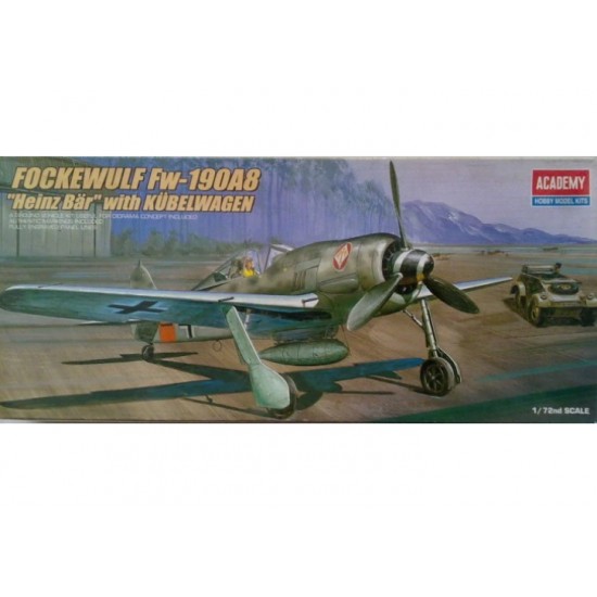 1/72 Focke-Wulf Fw-190A8 "Heinz Bar" with Kubelwagen