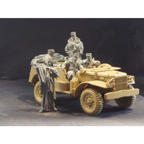 1/35 French Foreign Legion Command Car Crew in Algeria 1950's (5 Resin Figures)