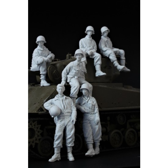 1/35 US E8 Sherman Crew Late ETO (6 figures)