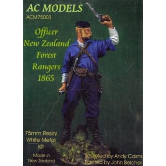 1/24 (75mm) New Zealand Forest Ranger Officer 1865 (1 Resin Figure)