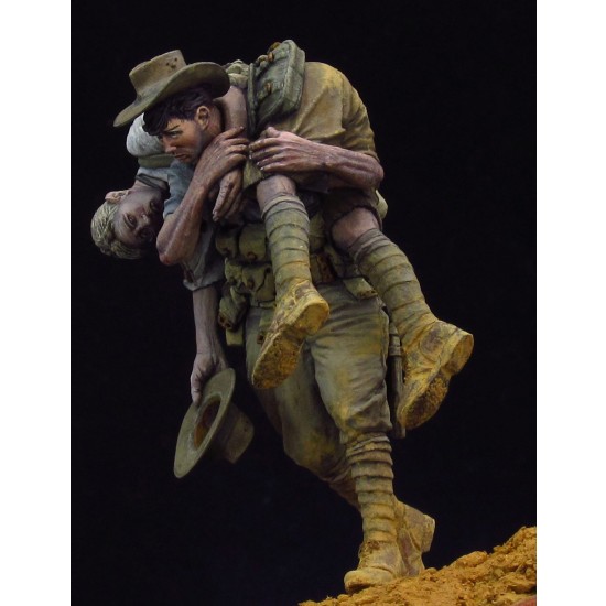 1/24 (75mm) Gallipoli "Cobbers" 1915 (2 Resin Figures)