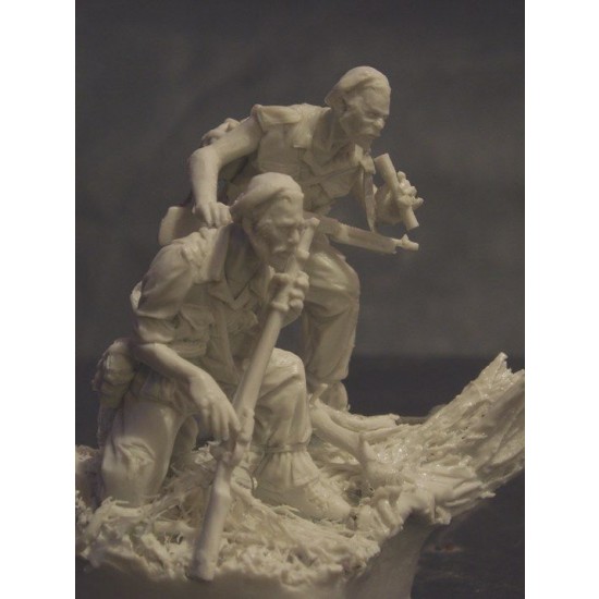1/24 (75mm scale) WWII Australian Independent Commandos in New Guinea (2 figures)