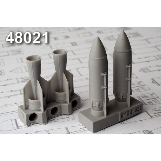 1/48 BETAB-500 500kg Concrete Piercing Bomb (2pcs)
