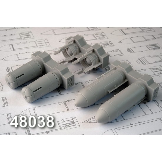 1/48 OFAB-500ShR 500kg High-Explosive/Fragmentation (2pcs)