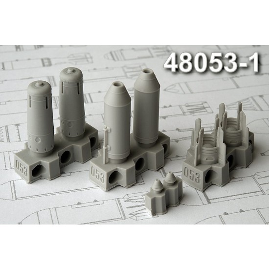 1/48 OFAB-250 ShN 250kg High-Explosive/Fragmentation Bomb (2pcs)