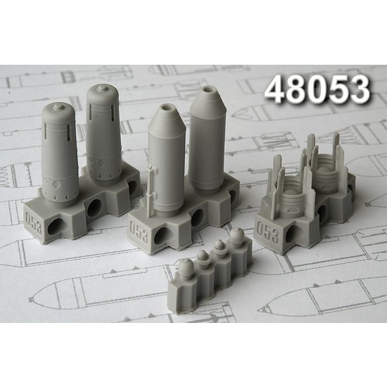 1/48 OFAB-250 ShL 250kg High-Explosive/Fragmentation Bomb (2pcs)