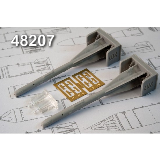 1/48 Soviet/Russian R-60 Short Range Air to Air Missile set (2pcs)