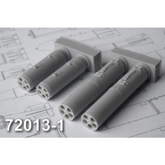 1/72 B13L1 122mm Rocket Launcher (2pcs)